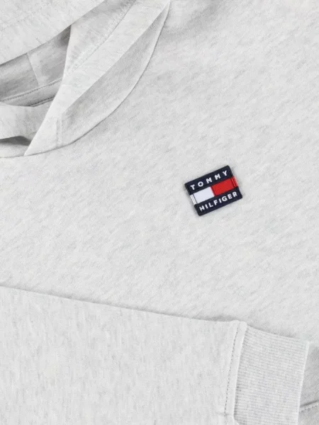 Gyerek kapucnis melegítő felső Tommy Hilfiger szürke