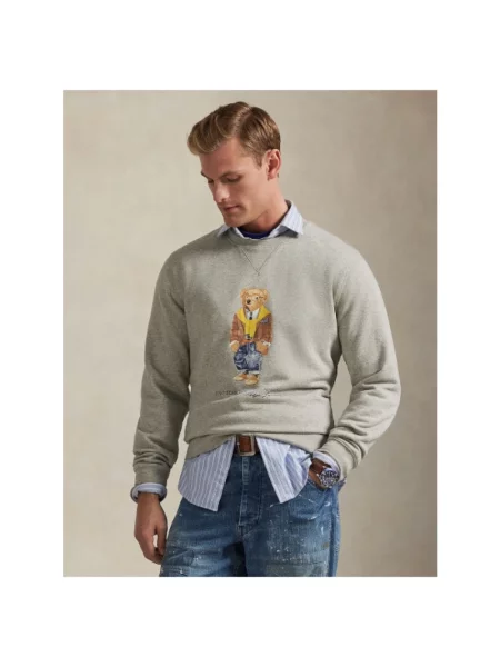 Polo Ralph Lauren Bluzy Mężczyzna Dzianina z okrągłym dekoltem beżowy
