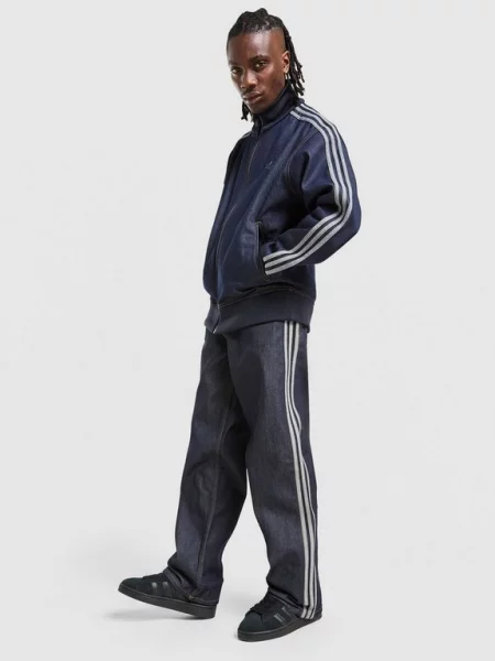 Jeans adidas Firebird Adicolor Denim Jeans Mid-rise Straight Leg Indigo Denim 34