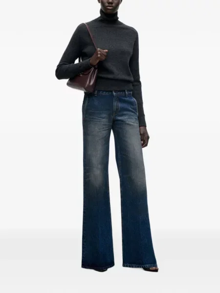 Blugi cu picior larg Victoria Beckham albastru