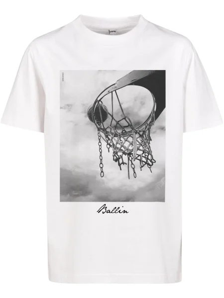 Tricou copii Mister Tee alb