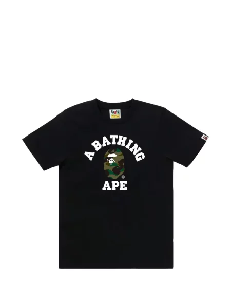 Majica A Bathing Ape® s printom s camo uzorkom crna