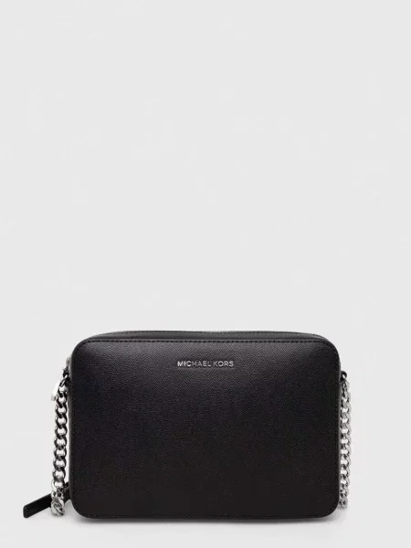 Geanta de piele Michael Michael Kors din piele negru