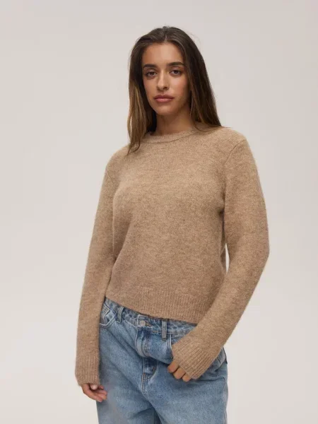 Светр DIVERSE Nelp поліестер/акрил бежевий