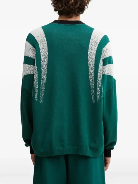 Sneakersy Adidas Predator w paski z dekoltem w serek z kapturem różowe