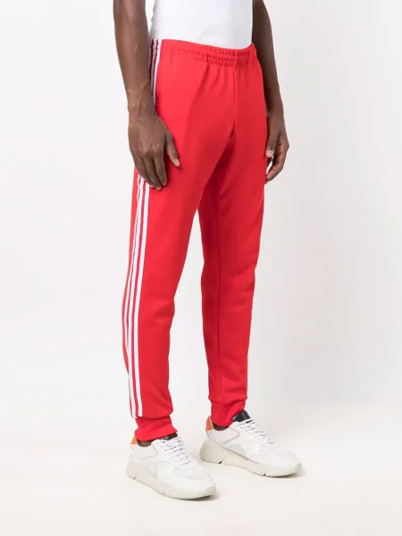 Geacă Adidas cu broderie alergare roșu