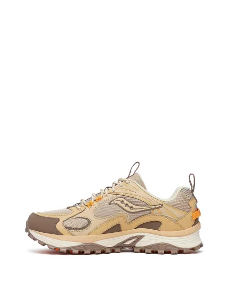 Замшевые кроссовки Saucony бежевые