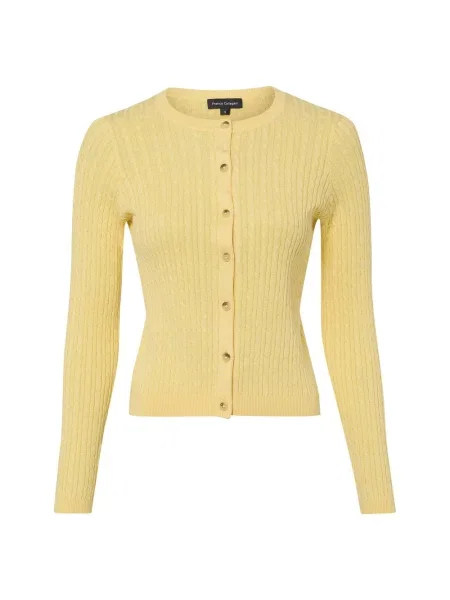 Franco Callegari Kardigan Kobiety jednolity S żółty