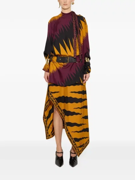 Rochie Pucci de mătase cu imagine portocaliu