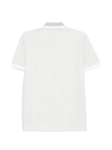 Tricou polo Lacoste cu imagine alb