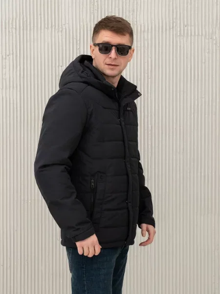 Демісезонна куртка City Fashion Classic темно-синій синя