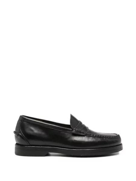 Pantofi loafer Visvim din piele negru