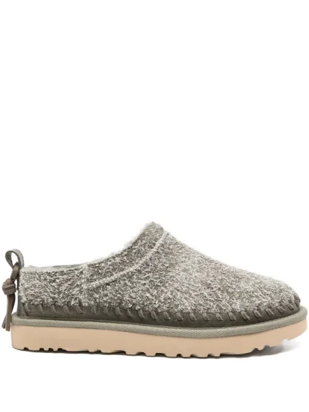 Papuci tip mules Ugg fără toc verde