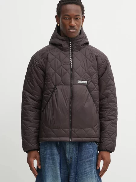 No Problemo geacă cu două fețe Alien-O de iarnă oversize maro