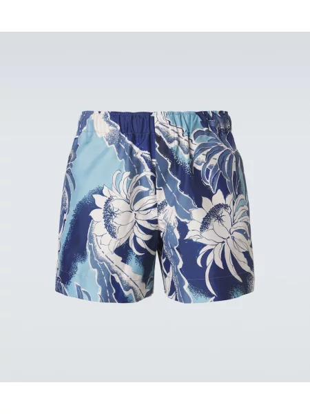 Slip de baie Jw Anderson cu model floral albastru