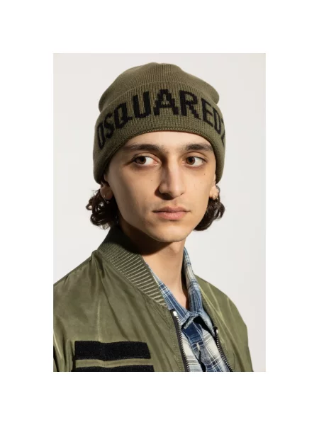 Czapka Dsquared2 z logo zielona