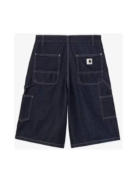 Krótkie szorty jeansowe Carhartt Wip niebieskie