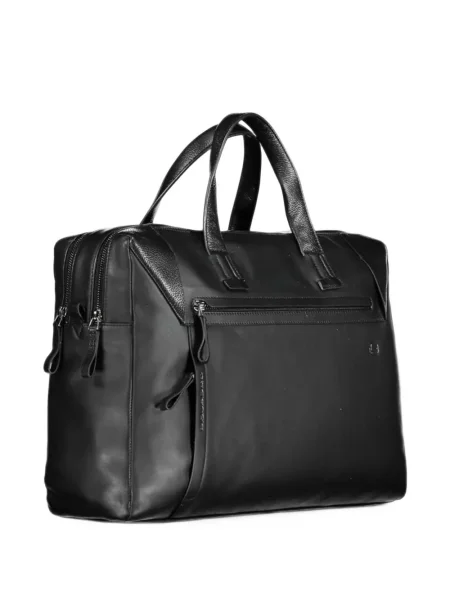 Servietă Piquadro din piele negru