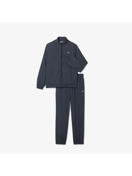 Lacoste Wodoodporny Komplet Dresowy Ciemnoszary Szary czarny