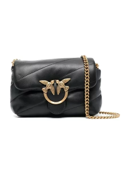 Pinko torebka skórzana czarny