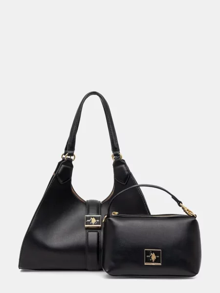 U.S. Polo Assn. torebka shopper z imitacji skóry MARGARET czarna