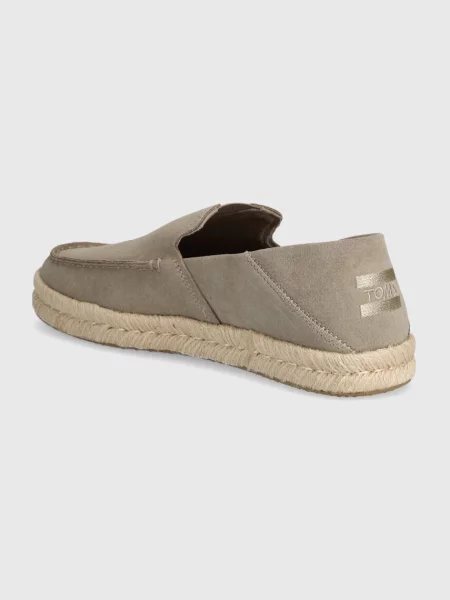 Semišové espadrilky Toms Alonso Loafer Rope béžová