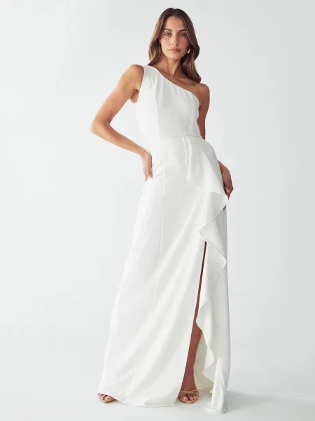 BWLDR Rochie de seară CATIA DRESS' alb