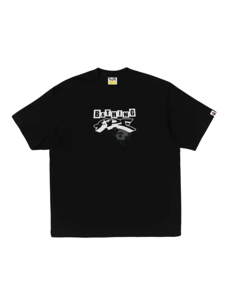 Tricou A Bathing Ape® cu imagine negru