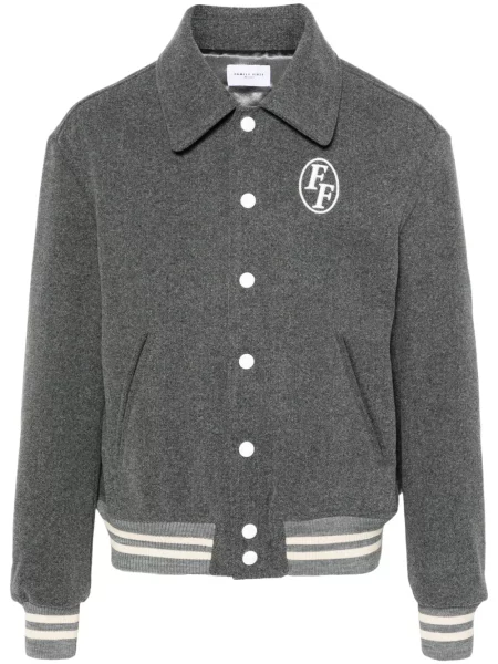 Яке Family First бродирано сиво