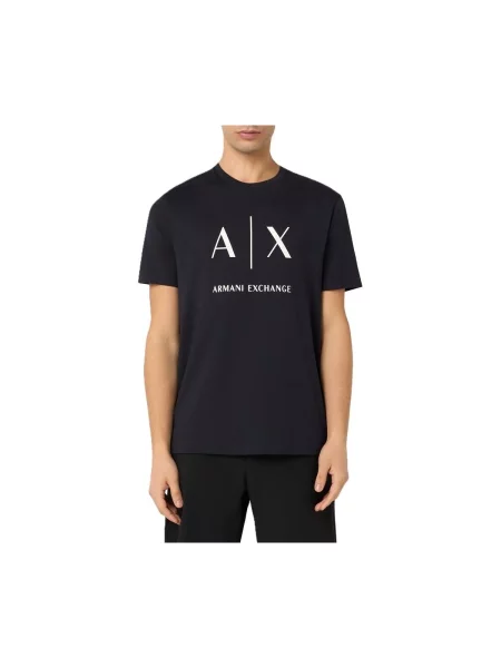 ARMANI EXCHANGE Póló tengerészkék / fehér kék