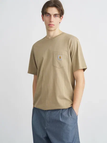 Carhartt WIP Póló cappuccinobarna