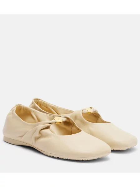 Pantofi cu toc Loewe din piele bej