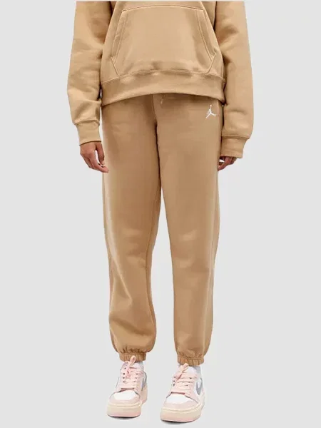 Флисовые джоггеры Jordan бежевые