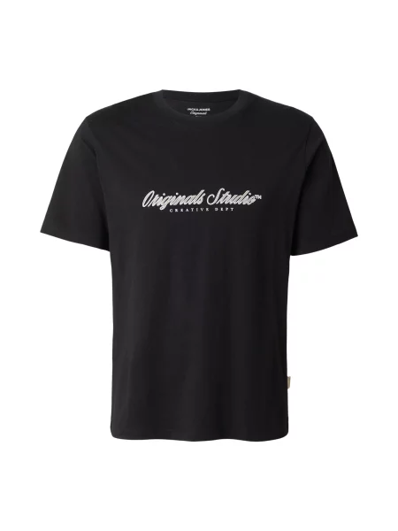 JACK & JONES Póló JORMONTAUK fekete fehér