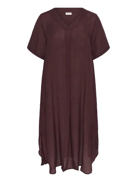 KAFFE CURVE Rochie Alia' închis maro