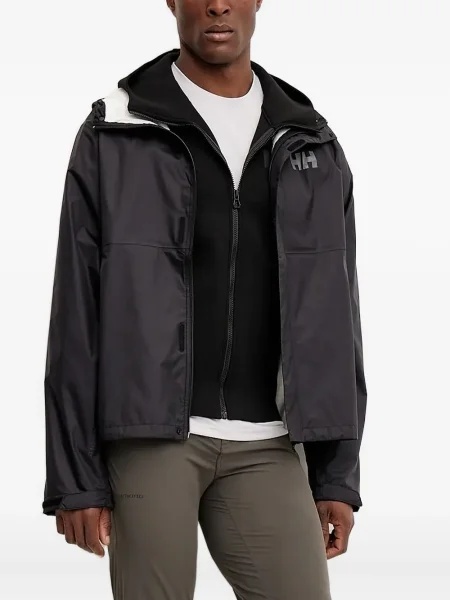 Pulover Helly Hansen cu glugă cu autograf negru