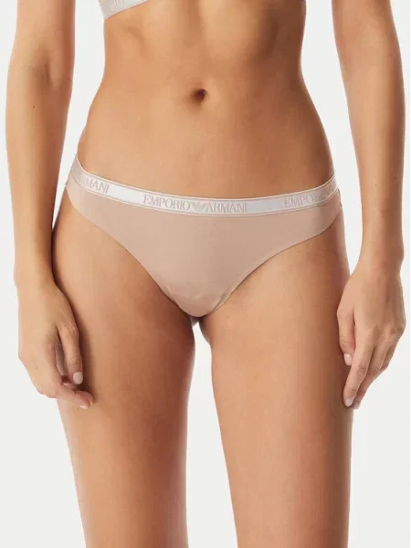 Podprsenka Emporio Armani Underwear hnědá