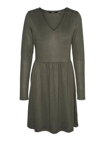 VERO MODA Obleka VMOLIVE kaki
