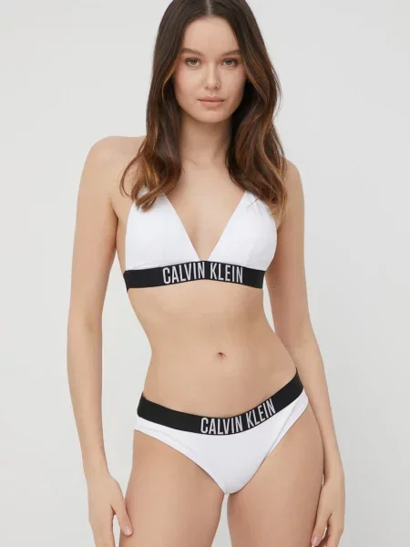 Plavky Calvin Klein Swimwear biela