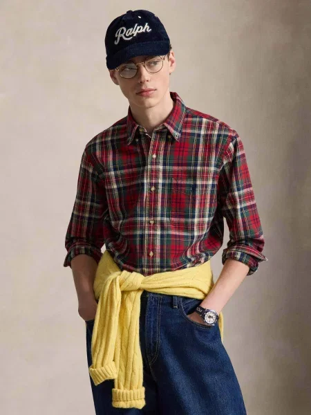 POLO RALPH LAUREN Cămașă | Custom fit roșu