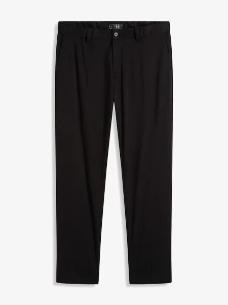 Eleganckie spodnie z kantem regular fit czarne