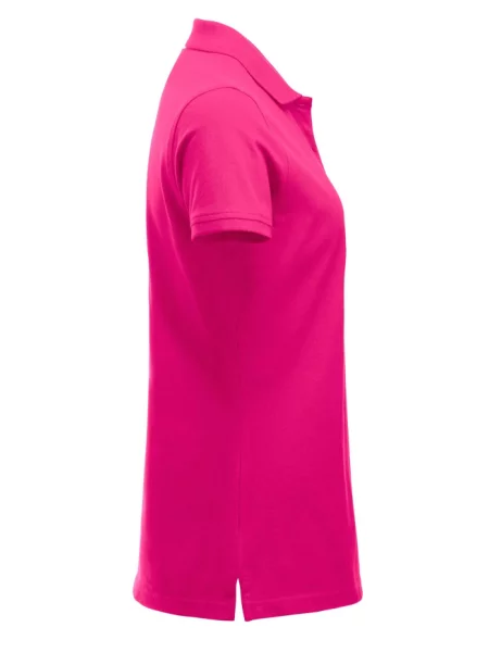Clique Classic Marion S/S Polo z bawełny – nowoczesny krój – bright różowa