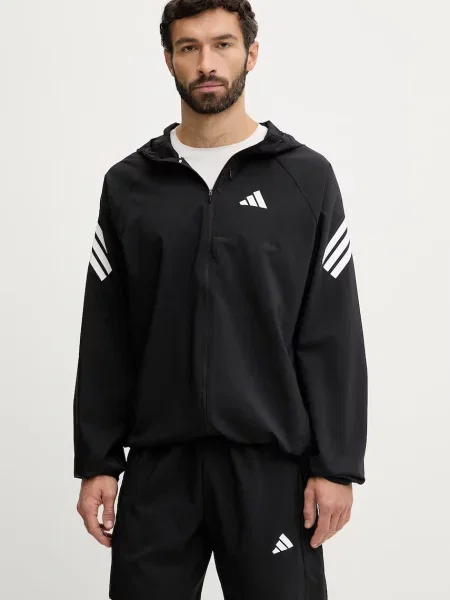 Adidas Performance jachetă de antrenament negru