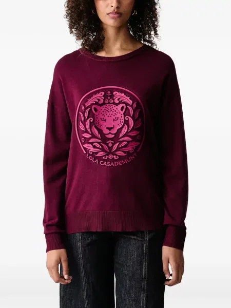 Sweter Lola Casademunt z logo czerwony