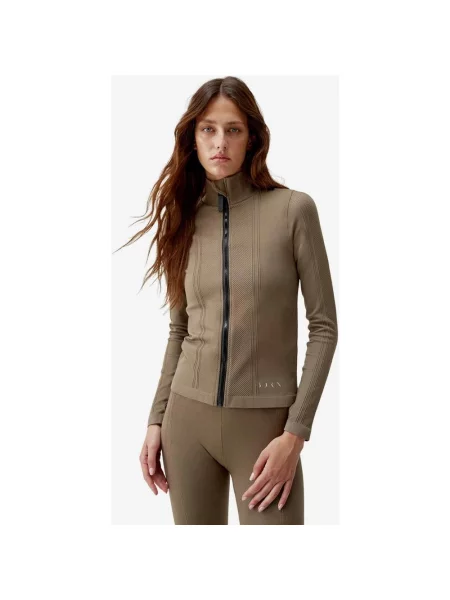 Bluza Born Living Yoga India z zamkiem błyskawicznym S brązowa