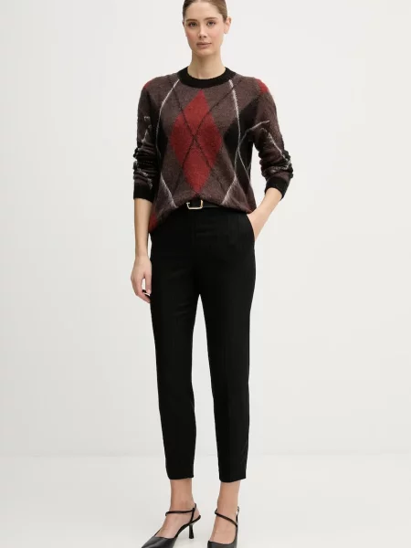 Светр з додаванням мохеру Sisley легкий коричневий