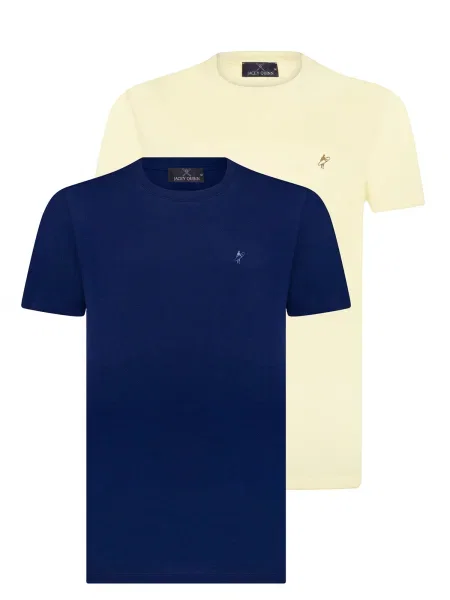 Jacey Quinn Tricou crem albastru