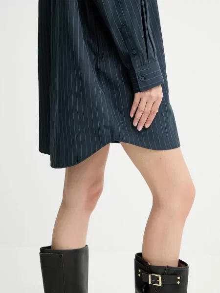 Сукня G-Star 0 mini oversize синій