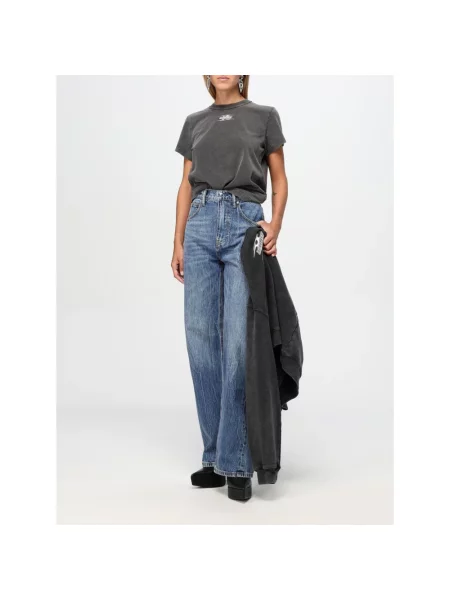 Koszulka Alexander Wang z logo szara
