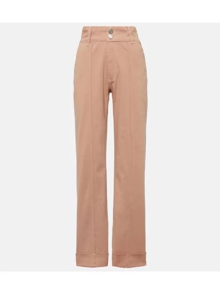 Blugi drepți Frame cu talie înaltă roz